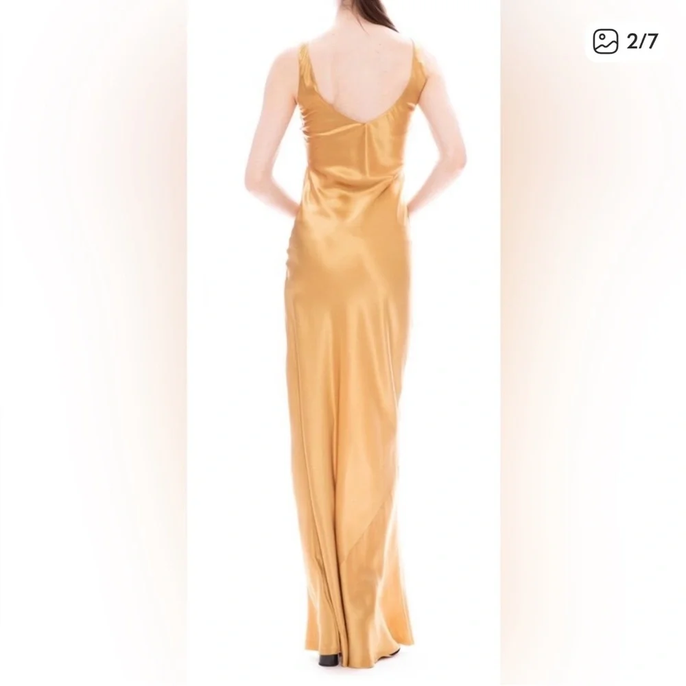 Niki Lotan Bazile Gown in Golden NWT - Picture 2 of 4